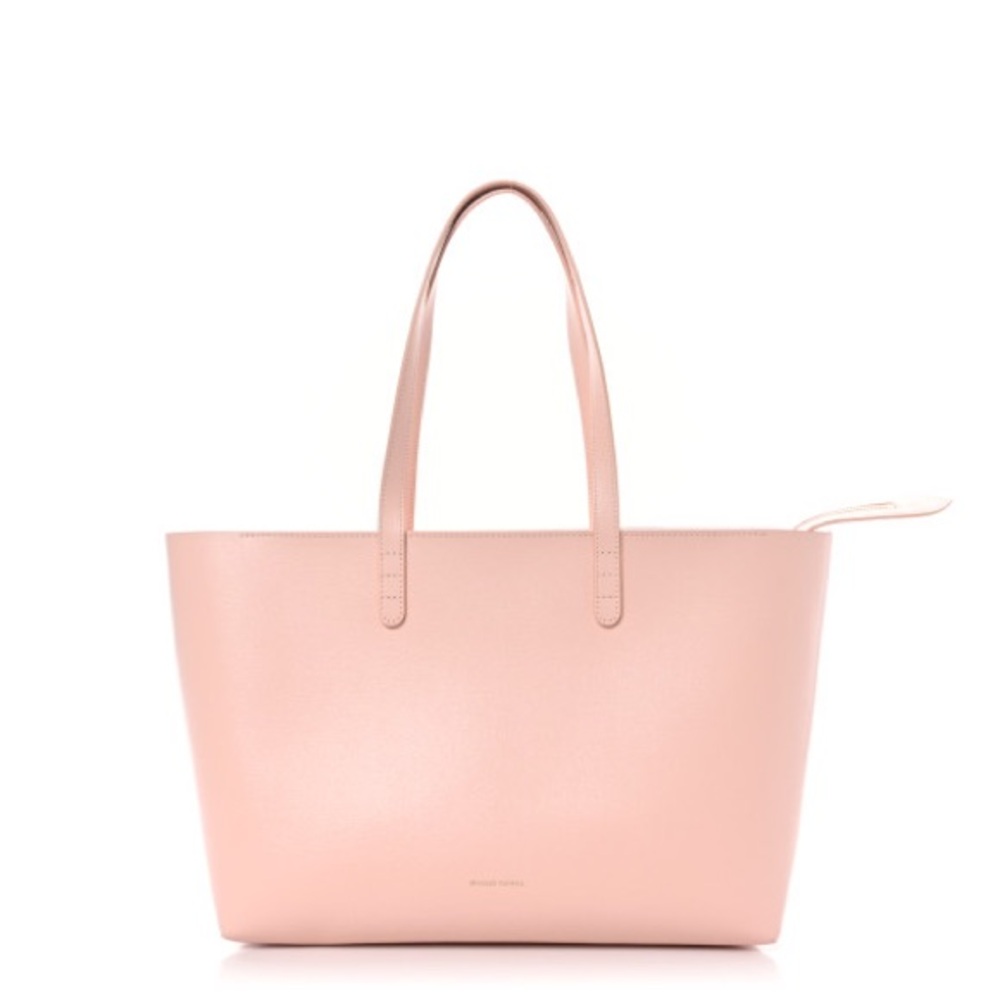 Mansur Gavriel Dahlia Pink Leather Zip Tote
